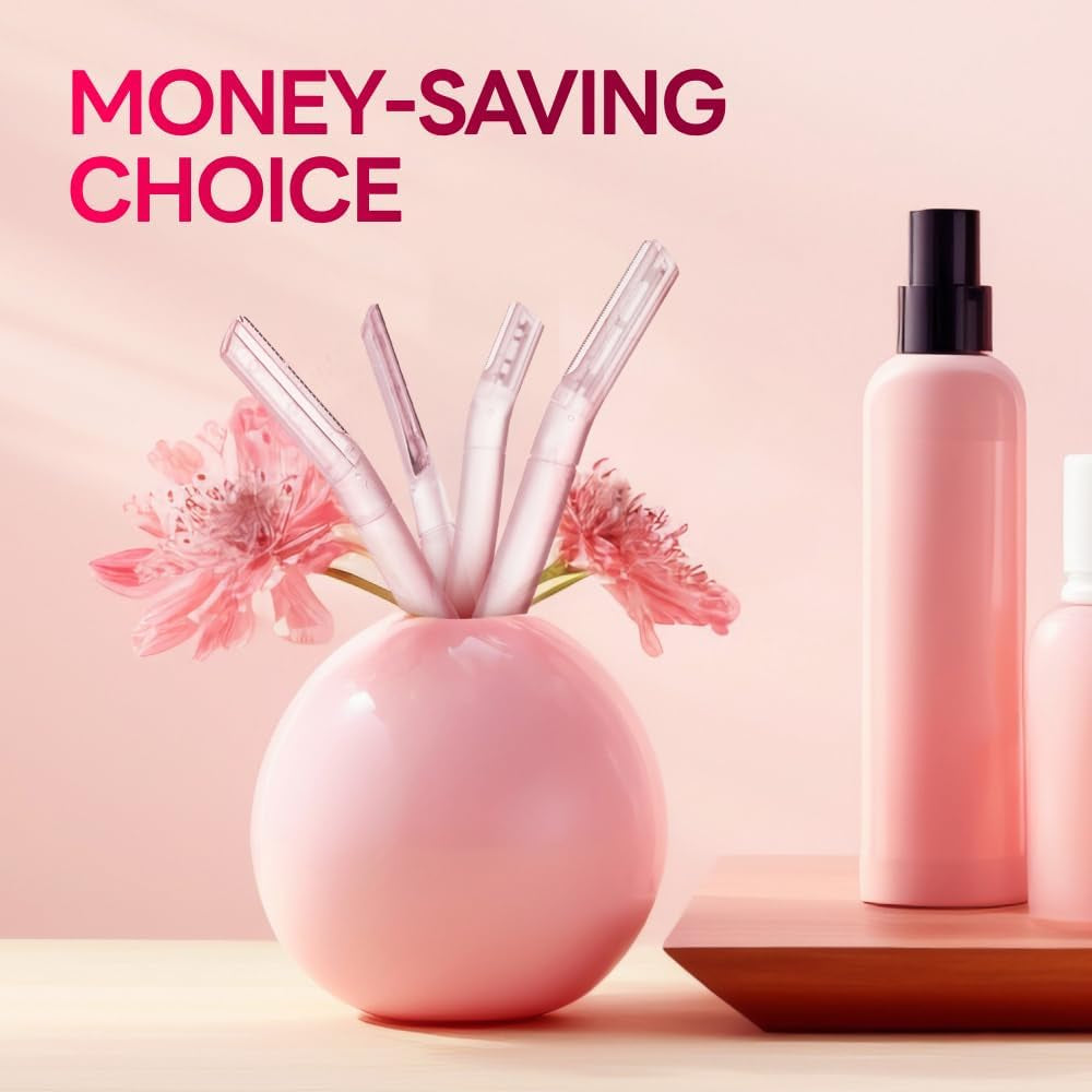 Dermaplane Razor for Women, Dermaplaning Tool - Face Razors for Women and Men, Eyebrow Trimmer and Facial Hair Removal Shaver, Gentle Exfoliation Blades Epilator for Men (6 Count)