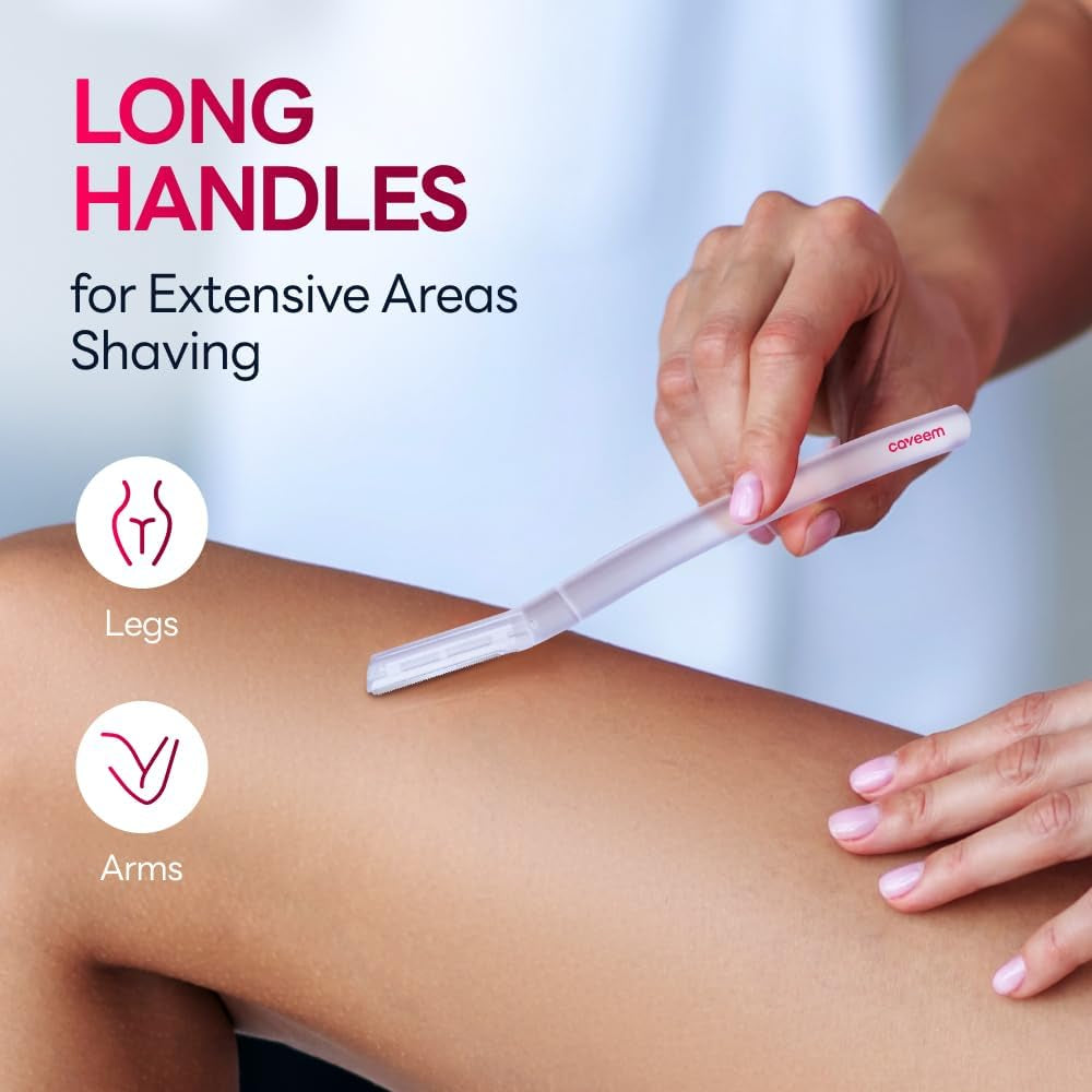 Dermaplane Razor for Women, Dermaplaning Tool - Face Razors for Women and Men, Eyebrow Trimmer and Facial Hair Removal Shaver, Gentle Exfoliation Blades Epilator for Men (3 Count)