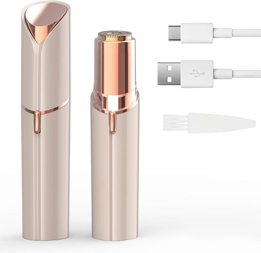 Facial Hair Removal for Women - Electric Painless Hair Removal Tool for Face, Lip & Chin, USB Rechargeable